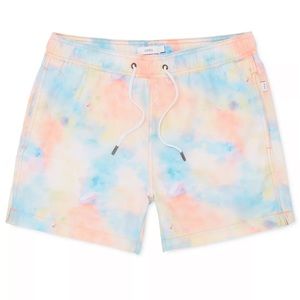 NWT Onia Pastel Tie Dye Charles Swim Shorts 5” inseam (XL)